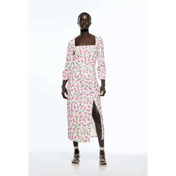 Zara Dresses & Skirts - Zara Women's Dress Floral Midi Size S NEW